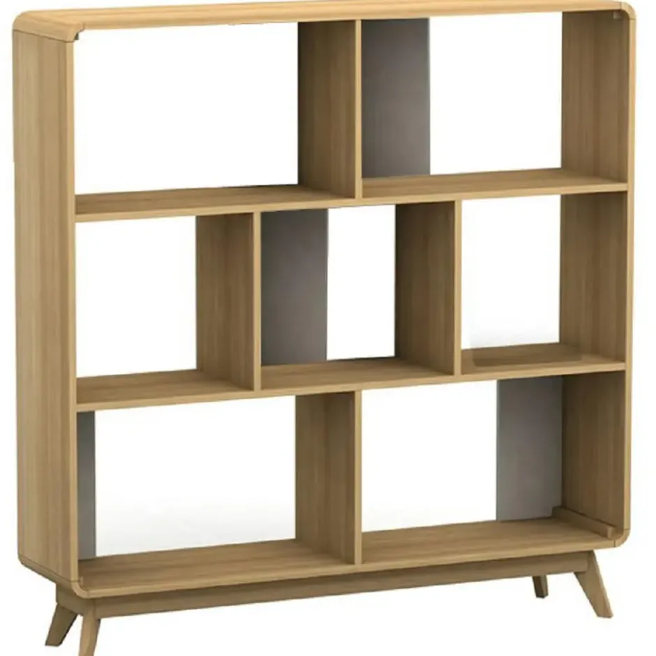 Cassie - Boekenkast wit eiken spaanplaat