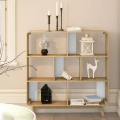 Cassie - Boekenkast wit eiken spaanplaat