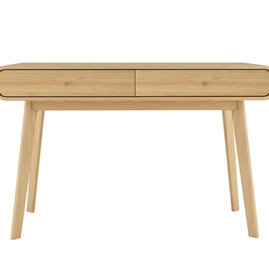 Cassie - Bureau met 2 laden in eiken look
