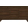 Cassie - Dressoir met 3 laden en 2 deuren walnut-look