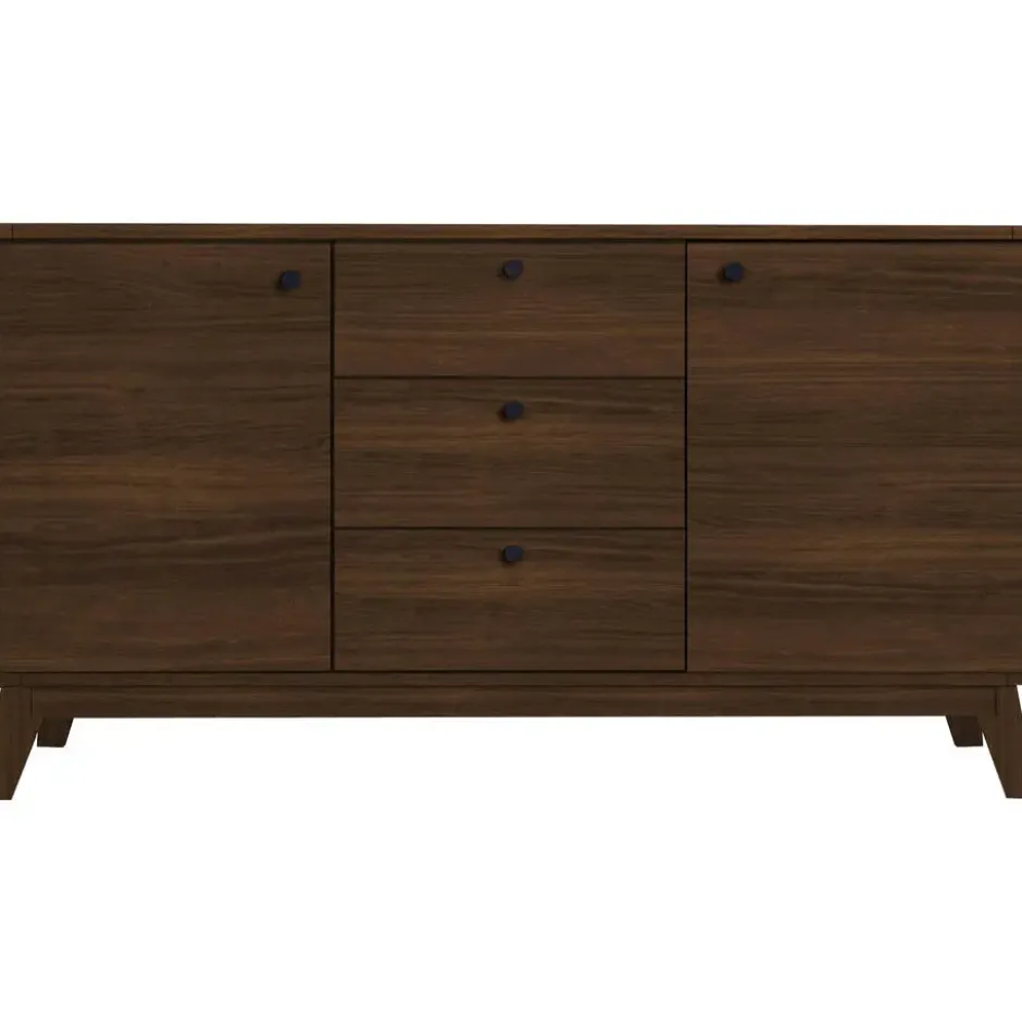 Cassie - Dressoir met 3 laden en 2 deuren walnut-look