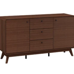 Cassie - Dressoir met 3 laden en 2 deuren walnut-look