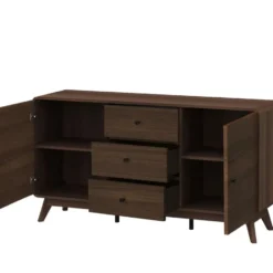 Cassie - Dressoir met 3 laden en 2 deuren walnut-look