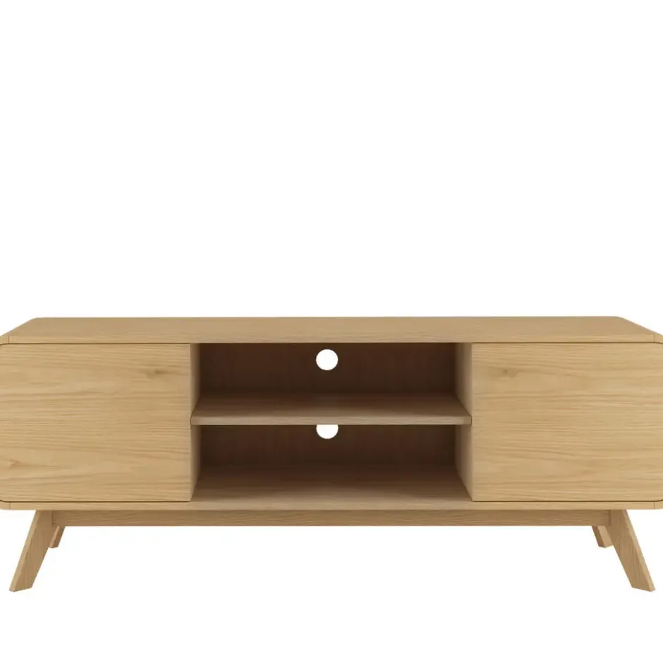 Cassie - Tv-meubel met 2 deuren in eikenoptik