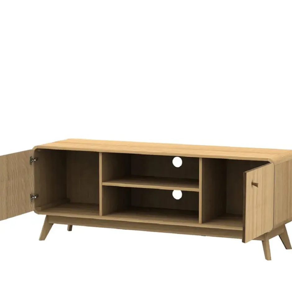 Cassie - Tv-meubel met 2 deuren in eikenoptik