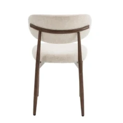 Celia Eetkamerstoelen Set van 2 - Beige Walnoot