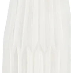 Cepewa Bloemenvaas Sofie - wit - H21 x D10 cm - keramiek - kegel