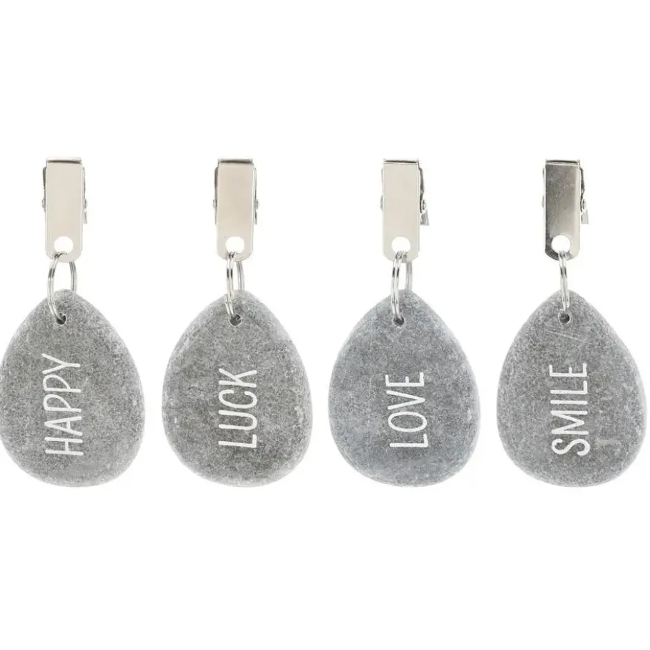 Cepewa Tafelkleed gewichten - 4x - polystone/metaal - Happy Moods