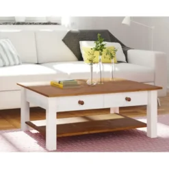 Chicago - Salontafel honingwit grenen