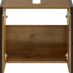 Chris - Badmeubel 61 cm 2-deurs eiken/zwart