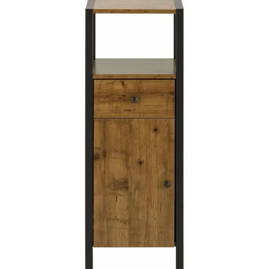 Chris - Kast met 1 deur en 1 lade eiken spaanplaat