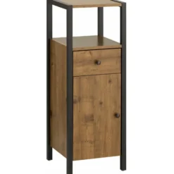 Chris - Kast met 1 deur en 1 lade eiken spaanplaat
