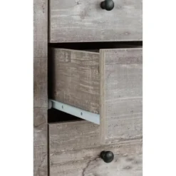 Chris - Onderkast 3 laden 1 deur beton/zwarte spaanplaat 60 cm