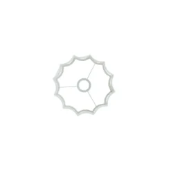Cilinder lampenkap Disli - Wit - Ø24cm