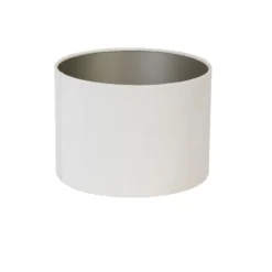 Cilinder Lampenkap Velours - Wit - Ø40x30cm