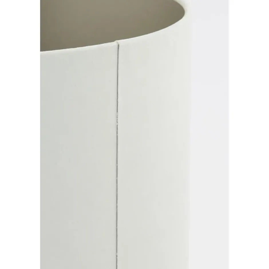 Cilinder Lampenkap Velours - Wit - Ø40x30cm