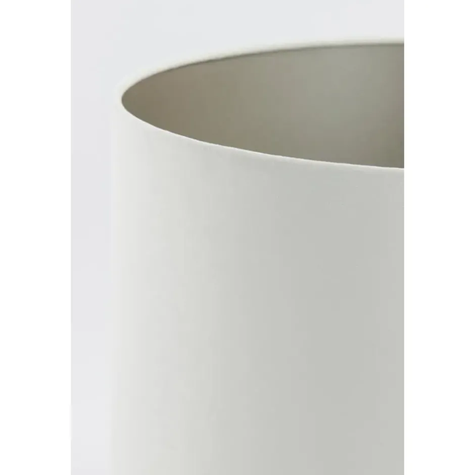 Cilinder Lampenkap Velours - Wit - Ø40x30cm