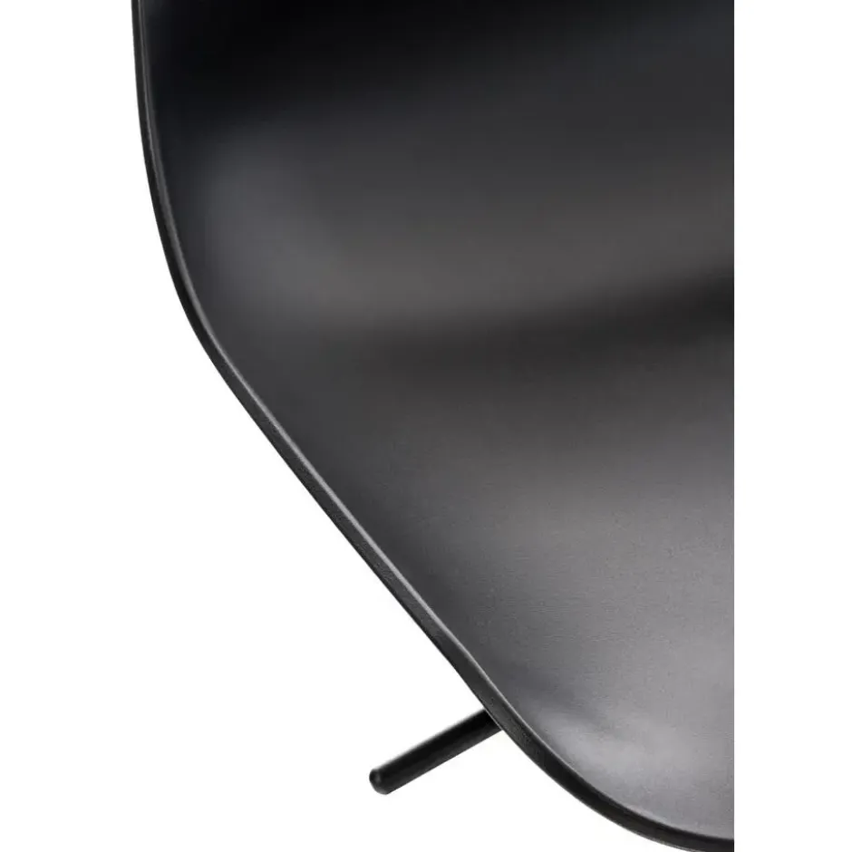 CLP Barkruk Aveiro zwart Frame - Kunststof - zwart