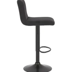 CLP Barkruk Jamie zwart Frame - Fluweel - zwart