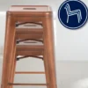 CLP Barkruk Joshua natura Frame - Metaal - koper