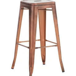 CLP Barkruk Joshua natura Frame - Metaal - koper