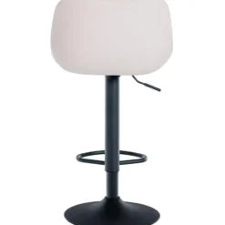CLP Barkruk Loft zwart Frame - Fluweel - creme