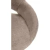 CLP Barkruk Milet zwart Frame - Stof - taupe