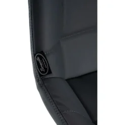 CLP Barkruk Weston zwart Frame - Kunstleer - grijs