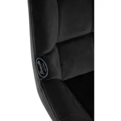 CLP Barkruk Weston zwart Frame - Fluweel - zwart