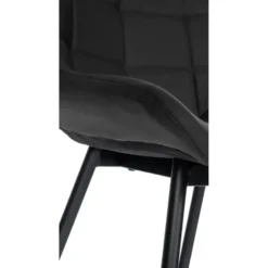 CLP Barkruk Weston zwart Frame - Kunstleer - zwart