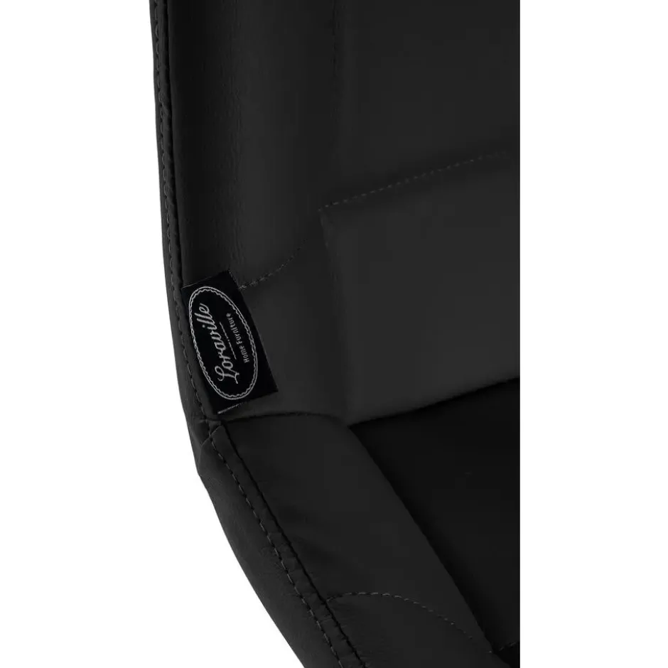 CLP Barkruk Weston zwart Frame - Kunstleer - zwart