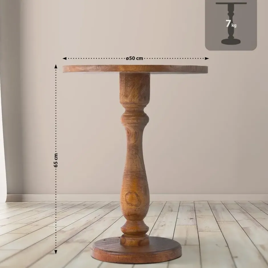 CLP Bijzettafel Adamsville Hout - bruin
