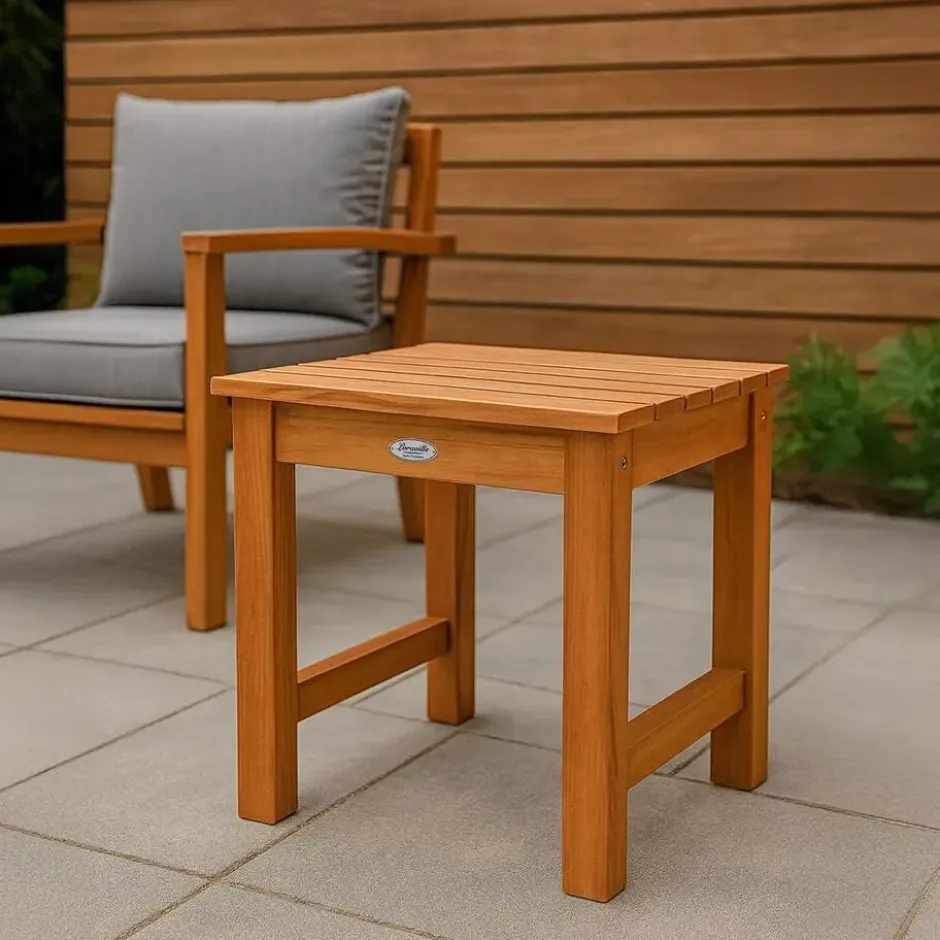 CLP Bijzettafel Frankton bruin Frame - Hout - teak
