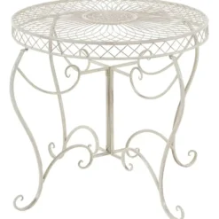 CLP Bijzettafel tuin Sheela Metaal - antiek/creme
