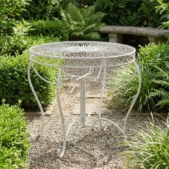 CLP Bijzettafel tuin Sheela Metaal - antiek/wit