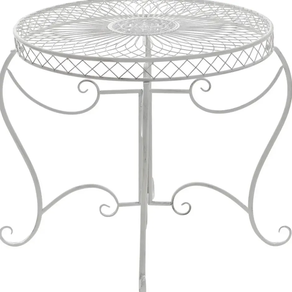 CLP Bijzettafel tuin Sheela Metaal - antiek/wit