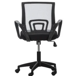 CLP Bureaustoel Auburn zwart Frame - Microfiber - grijs