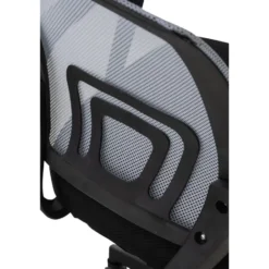 CLP Bureaustoel Auburn zwart Frame - Microfiber - grijs