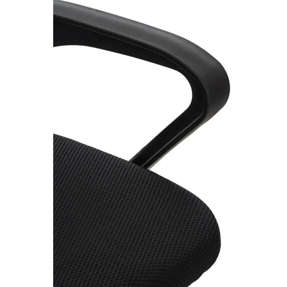 CLP Bureaustoel Auburn zwart Frame - Microfiber - grijs