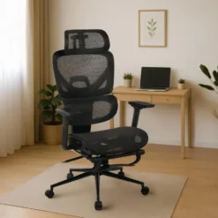 CLP Bureaustoel Beresford zwart Frame - Stof - zwart