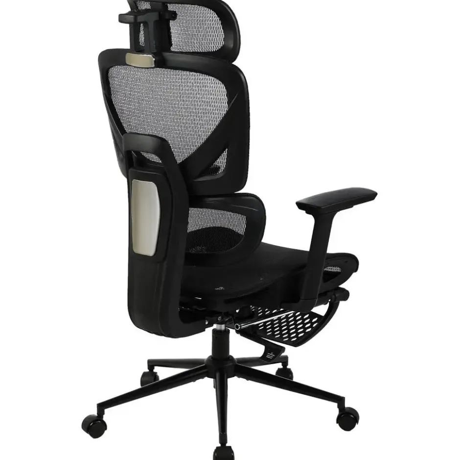 CLP Bureaustoel Beresford zwart Frame - Stof - zwart