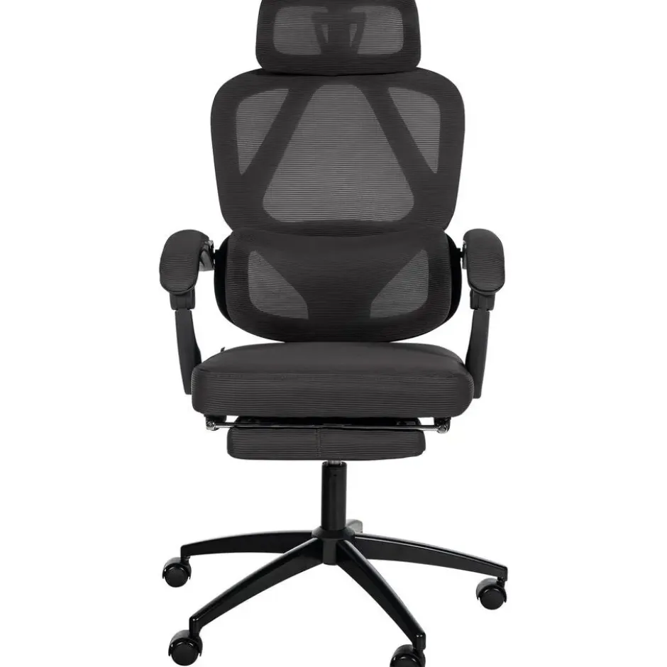 CLP Bureaustoel Gander zwart Frame - Stof - zwart