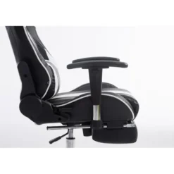CLP Bureaustoel Limit zwart Frame - Kunstleer - zwart/wit