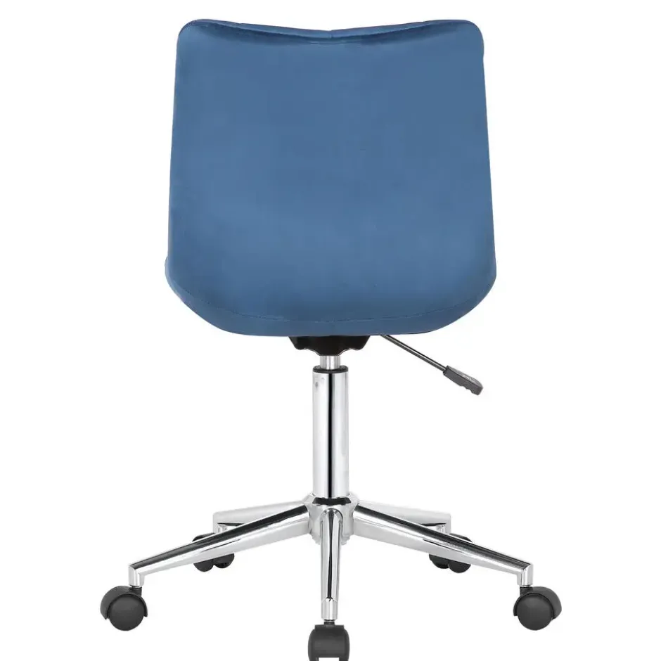 CLP Bureaustoel Medford Fluweel - blauw