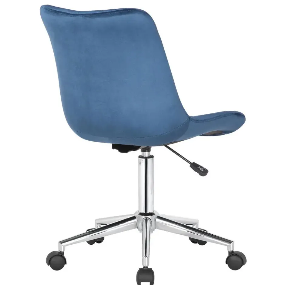 CLP Bureaustoel Medford Fluweel - blauw
