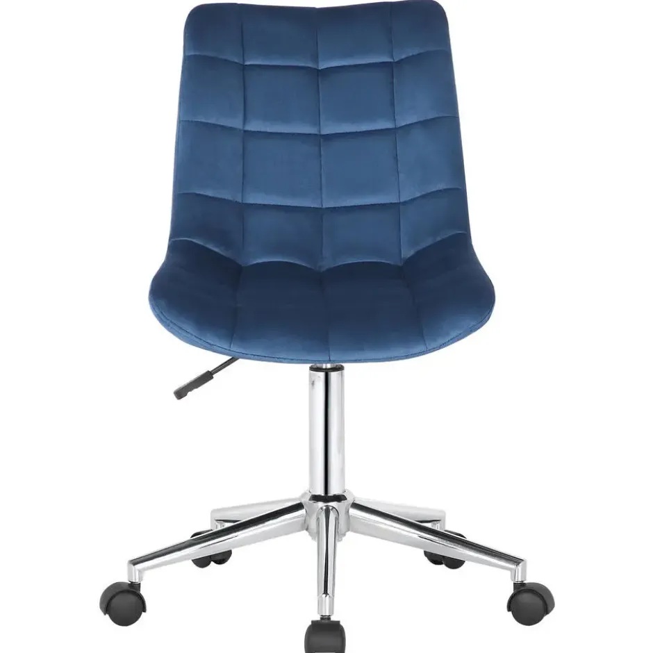 CLP Bureaustoel Medford Fluweel - blauw
