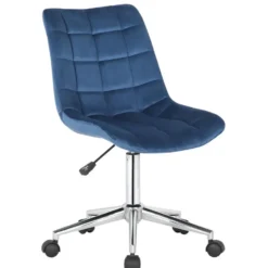 CLP Bureaustoel Medford Fluweel - blauw