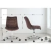 CLP Bureaustoel Medford Fluweel - bruin