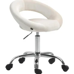 CLP Bureaustoel Olinda Fluweel - creme
