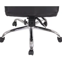 CLP Bureaustoel Oxygen chroom Frame - Kunstleer - zwart